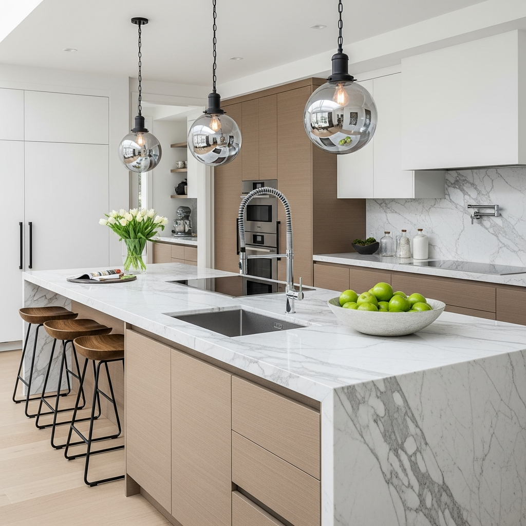 Kitchen Island Design & Installation — White Cliff Designs, Brighton CO